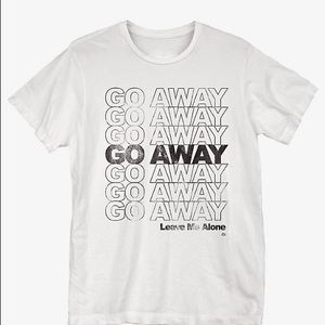 Hot Topic Go Away T-Shirt (Emo/Goth Style)